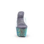 Empress Rhinestones Detail Ultra High Platform Heels