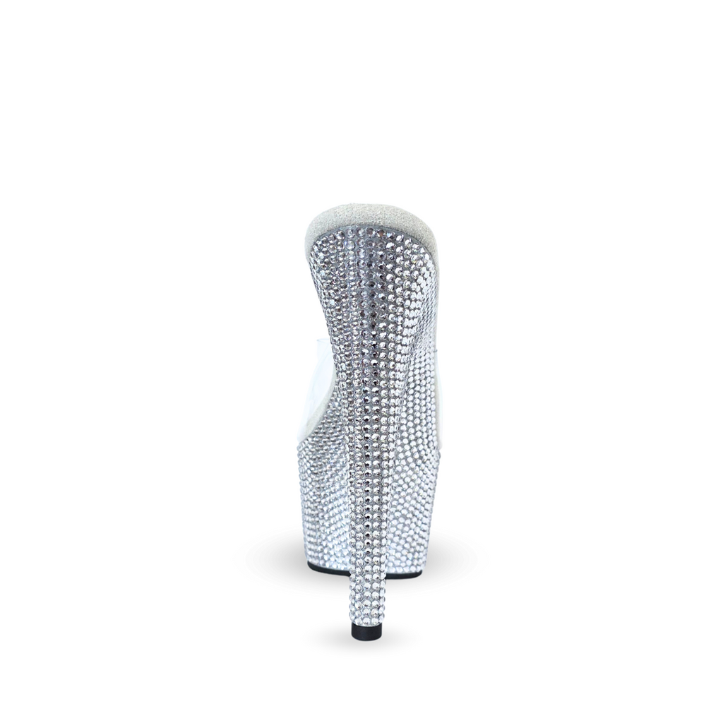 Empress Rhinestones Detail Ultra High Platform Heels