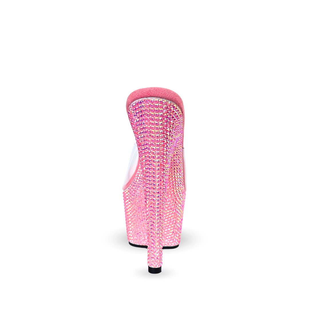 Empress Rhinestones Detail Ultra High Platform Heels