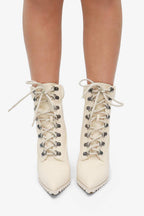Adrienne Pointed Toe Stiletto Suede Ankle Boots