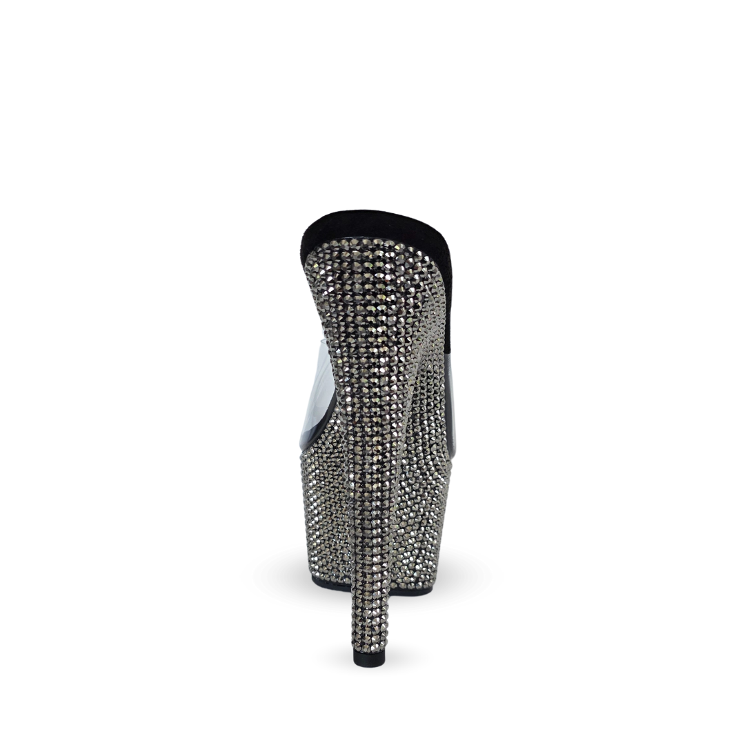 Empress Rhinestones Detail Ultra High Platform Heels