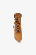 Adrienne Pointed Toe Stiletto Suede Ankle Boots