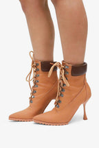 Adrienne Pointed Toe Stiletto Suede Ankle Boots