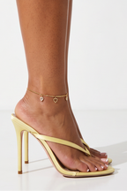 Amelie Pastel Satin Stiletto High Heel Mules
