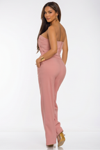 Arabella Ruffled Hem Strapless Two Piece Set
