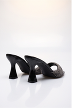 Camille Rhinestone Studded Kitten Heel Mules