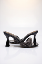 Camille Rhinestone Studded Kitten Heel Mules