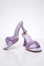 Camille Rhinestone Studded Kitten Heel Mules