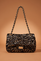 Chloe Sequins Flap Chain Strap Shoulder Bag