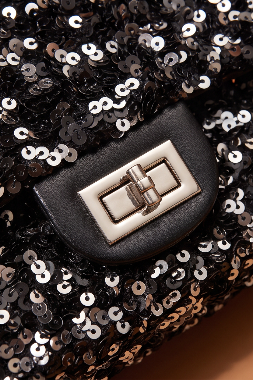 Chloe Sequins Flap Chain Strap Shoulder Bag