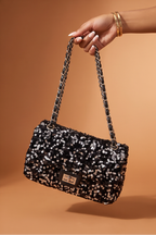 Chloe Sequins Flap Chain Strap Shoulder Bag