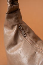 Cleo Ruched Handle Minimalist Hobo Bag