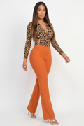 Colette Slinky Knit Fit & Flare High Rise Pants