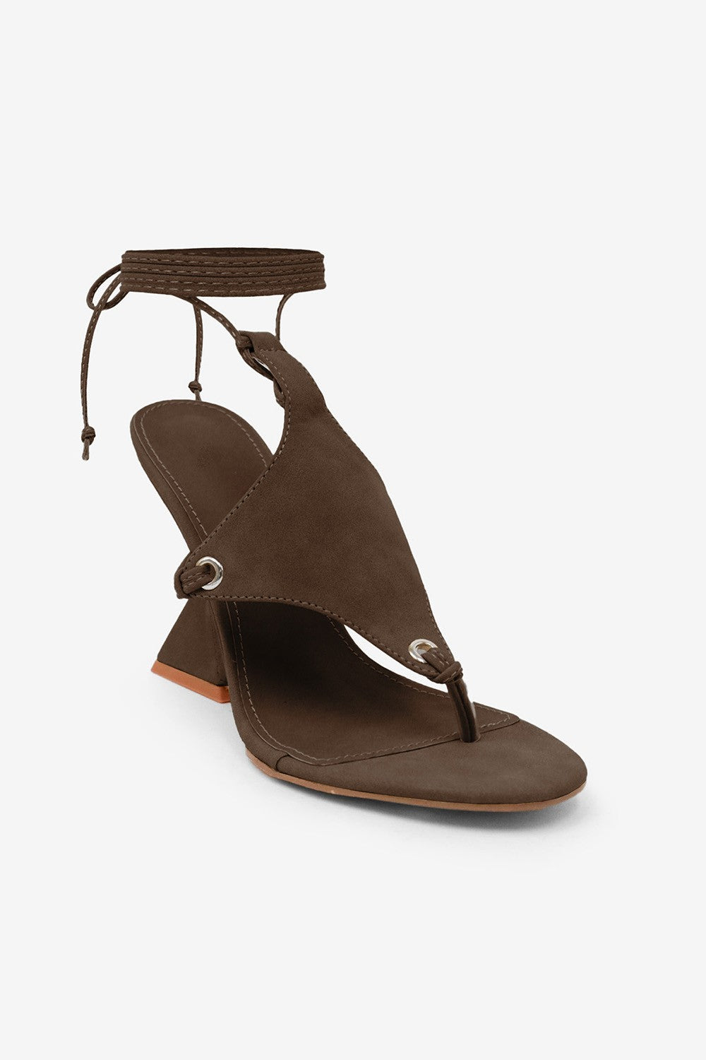 Maris Sculptural Thong High Heel Wedge Sandals
