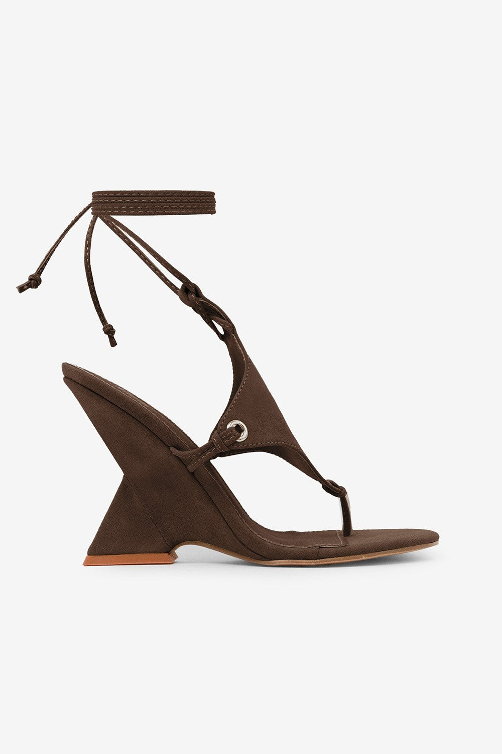 Maris Sculptural Thong High Heel Wedge Sandals