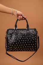 Diana Rhinestones Studded Bowling Handbag