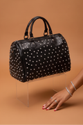 Diana Rhinestones Studded Bowling Handbag