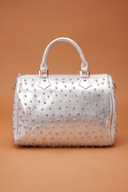 Diana Rhinestones Studded Bowling Handbag