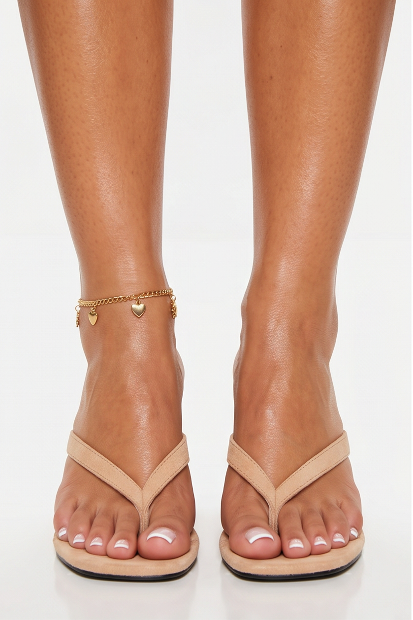 Jovie Suede Thong Platform Wedge High Heel Mules