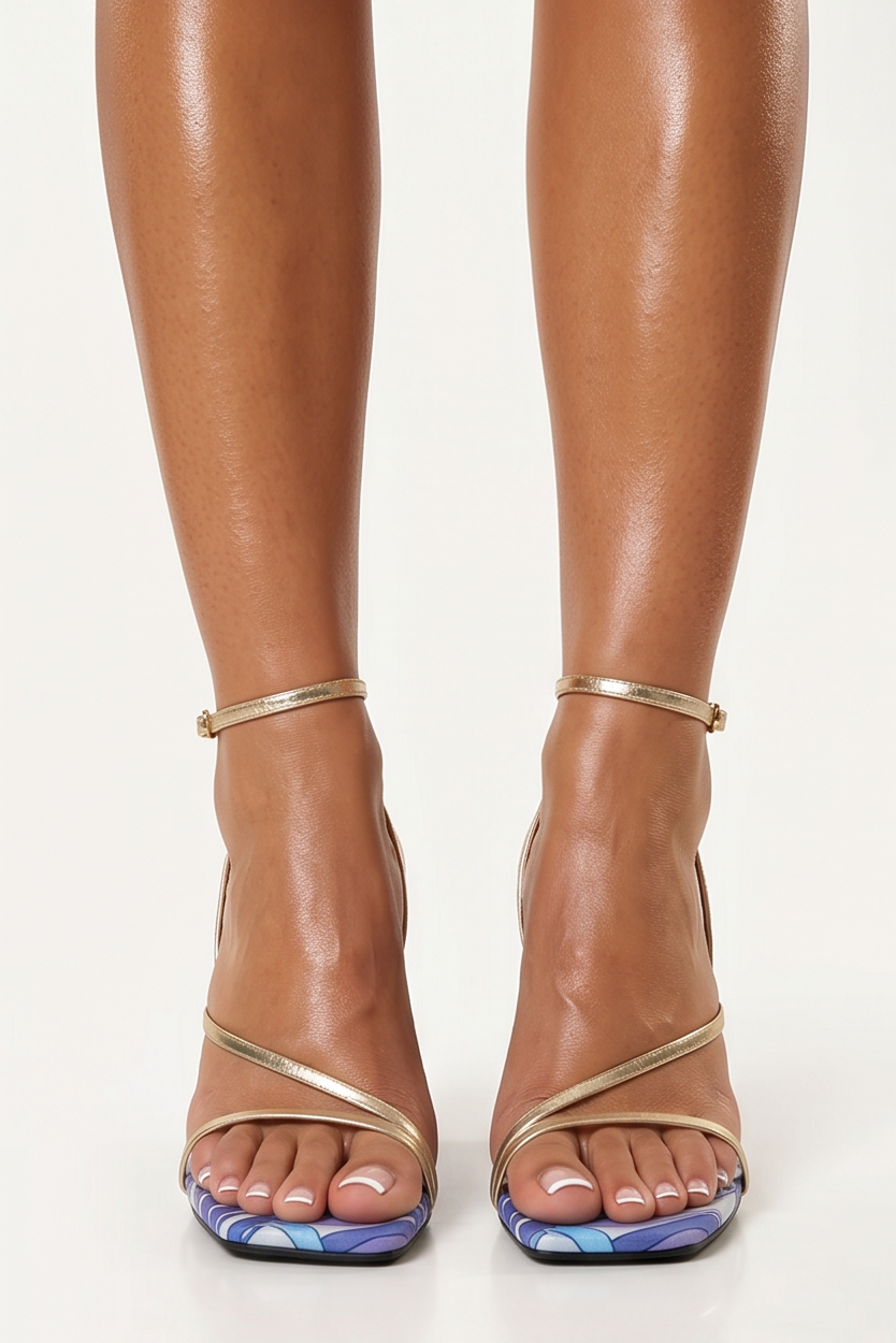 Kristen Strappy High Heel Platform Wedge Sandals
