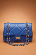 Mila Wide Quilted Chain Strap Shoulder Bag