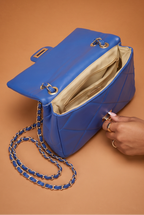 Mila Wide Quilted Chain Strap Shoulder Bag