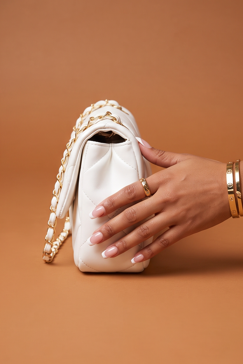 Mila Wide Quilted Chain Strap Shoulder Bag