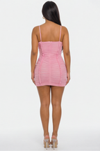 Rosalie Sweetheart Neckline Ruffled Mini Dress