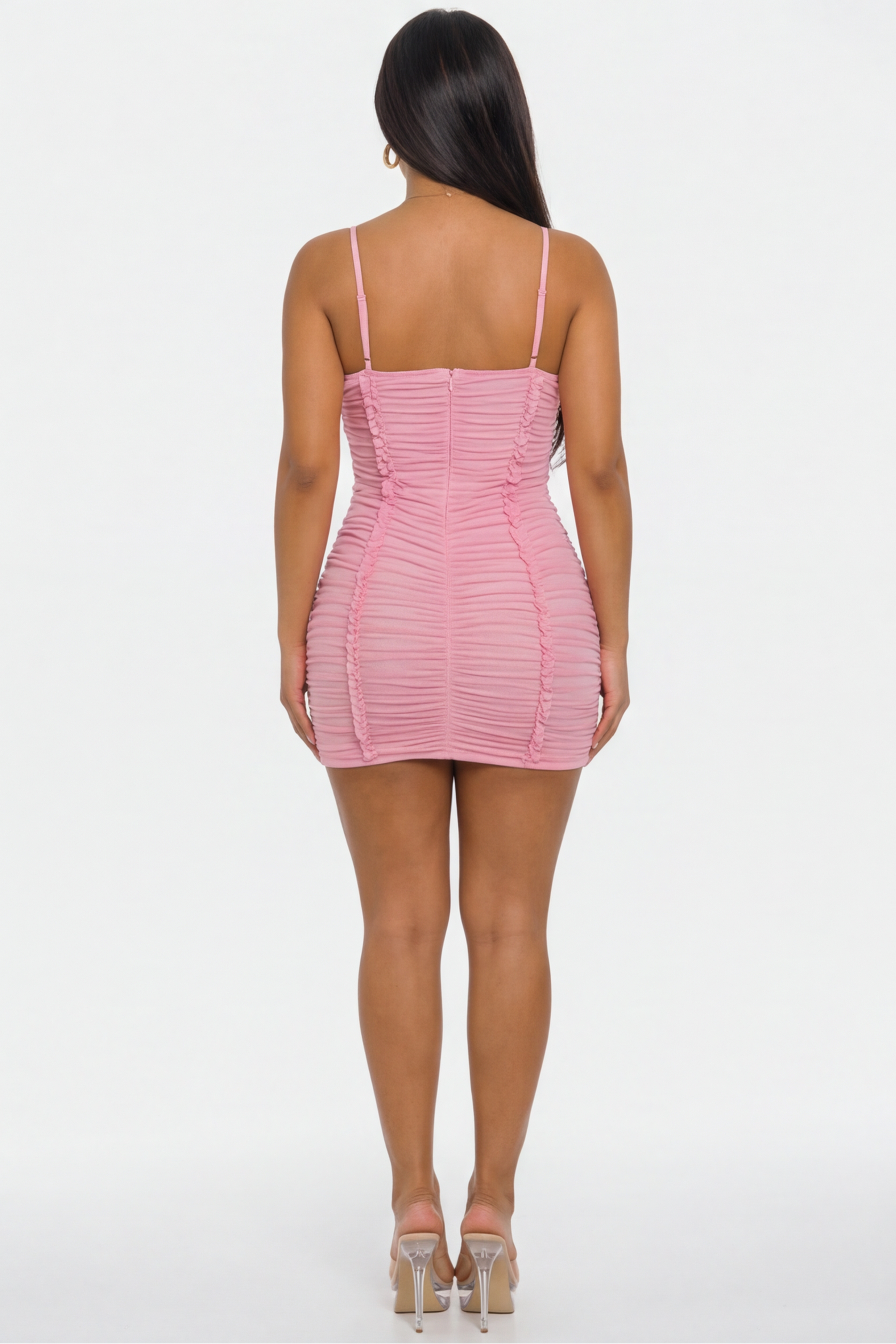 Rosalie Sweetheart Neckline Ruffled Mini Dress