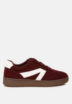 Vega Contrast Two Tone Suede Chunky Sneakers