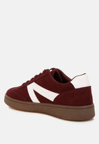 Vega Contrast Two Tone Suede Chunky Sneakers
