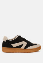 Vega Contrast Two Tone Suede Chunky Sneakers