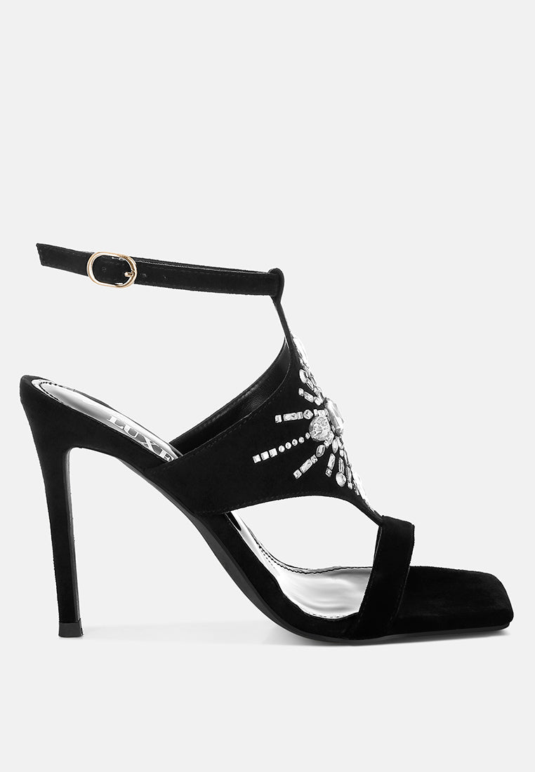 Melissa Jeweled Boho High Heel Stiletto Heels