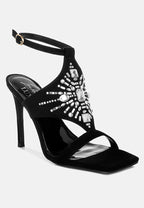 Melissa Jeweled Boho High Heel Stiletto Heels