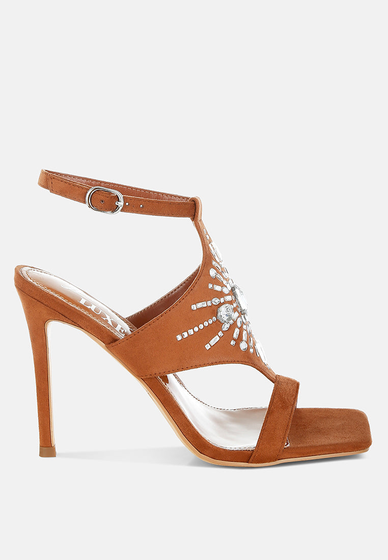 Melissa Jeweled Boho High Heel Stiletto Heels