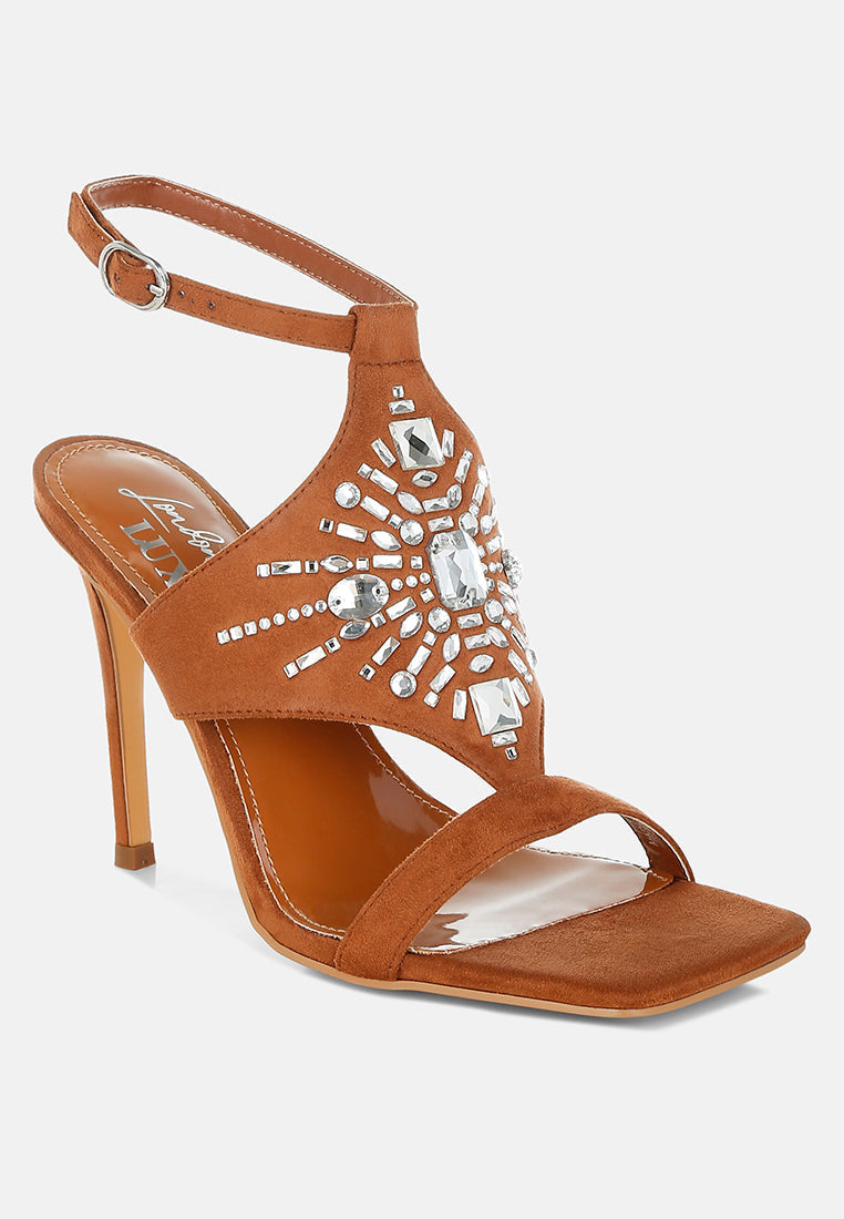 Melissa Jeweled Boho High Heel Stiletto Heels