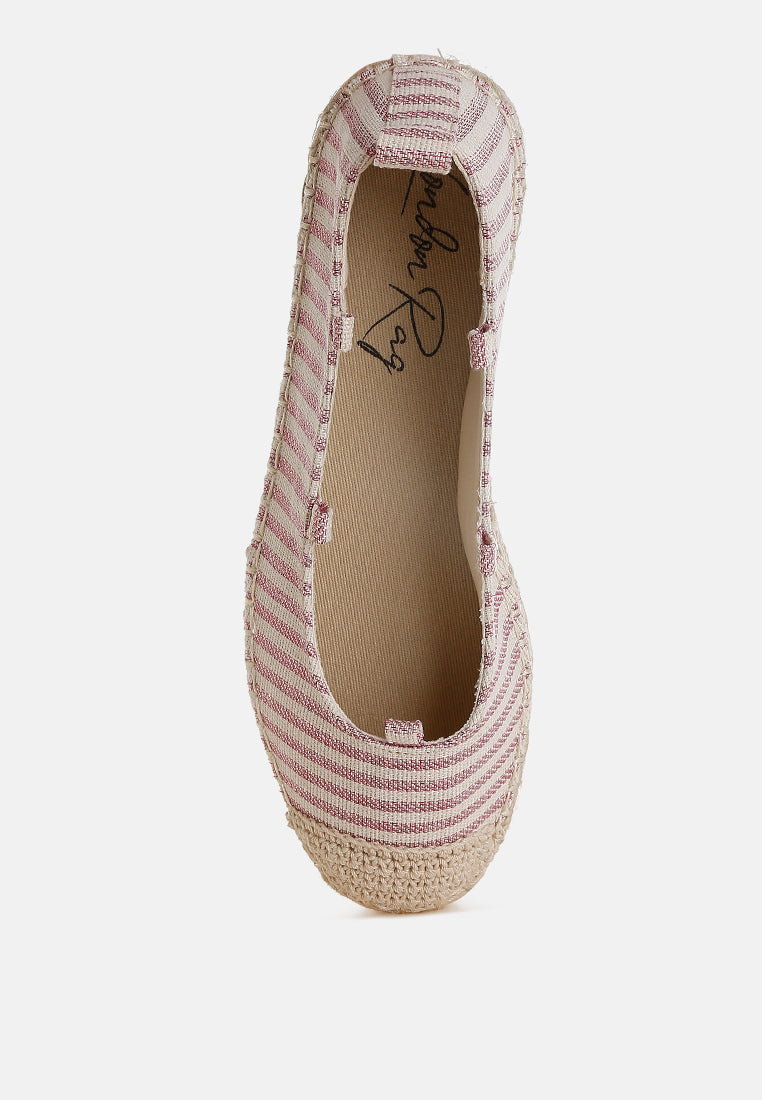 Christine Woven Canvas Ankle Strap Espadrilles