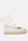 Christine Woven Canvas Ankle Strap Espadrilles