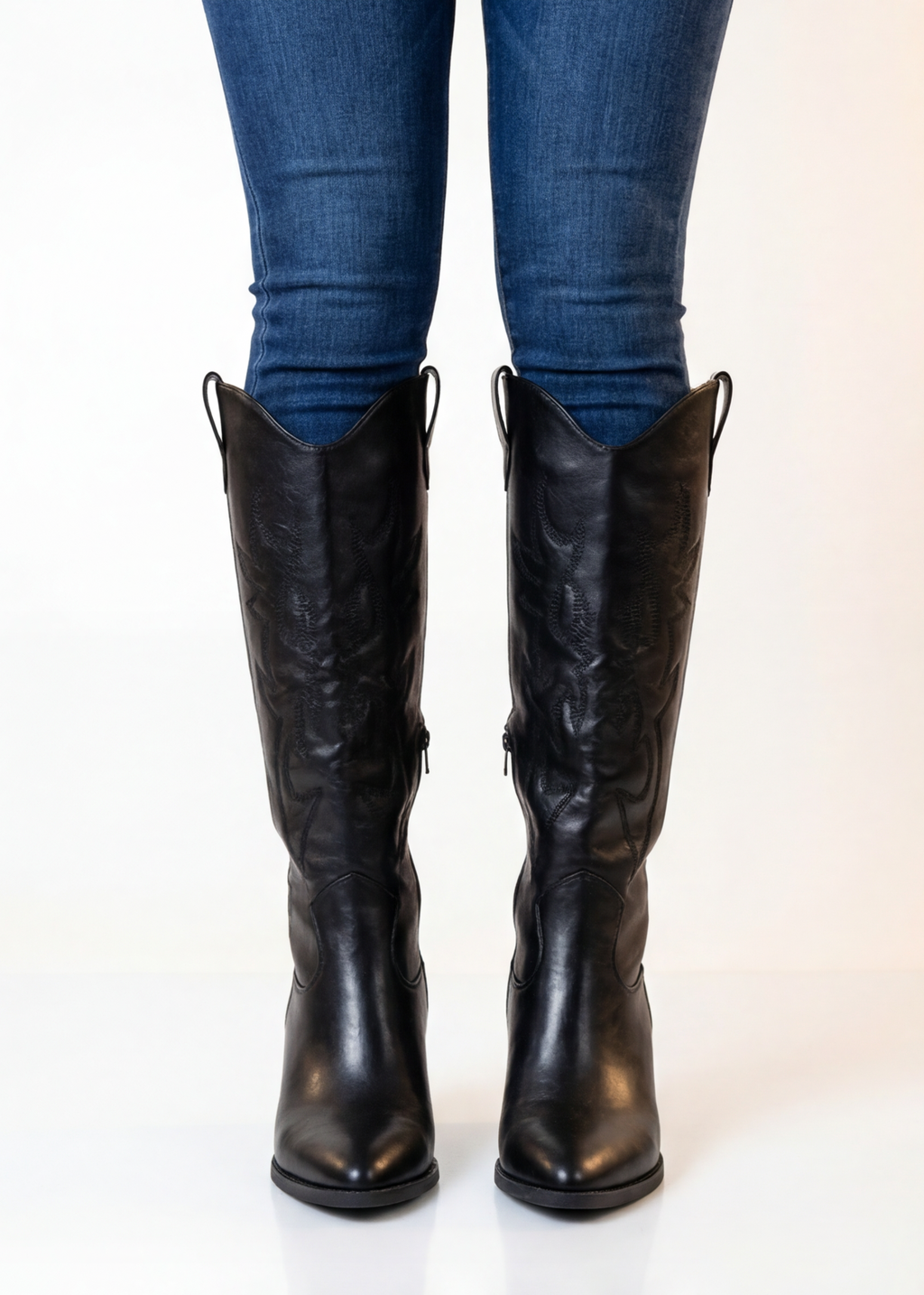 Savannah Embroidered Knee High Western Boots