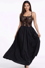 Monaco Sequin Bodice Fit & Flare Maxi Dress