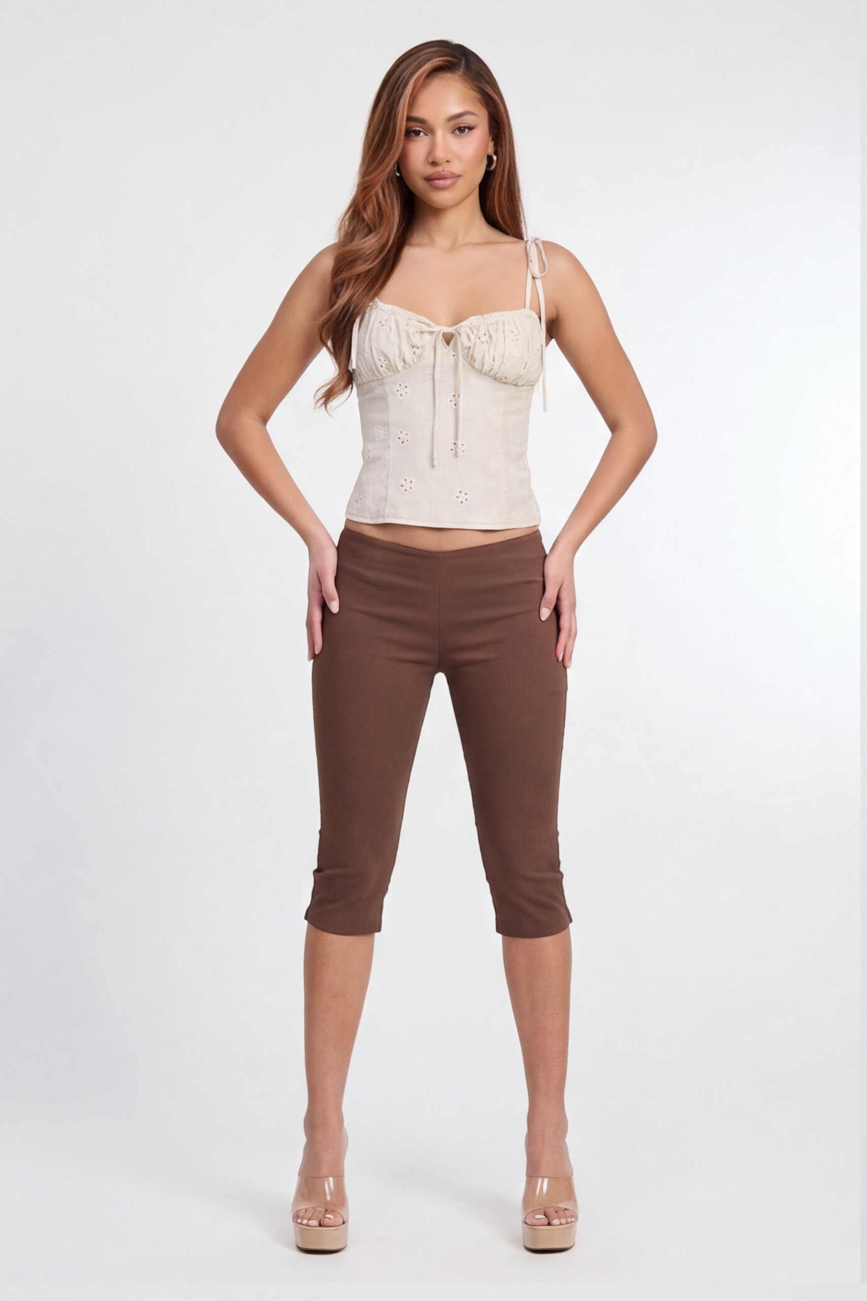 Seraphina Floral Embroidered Bustier Top