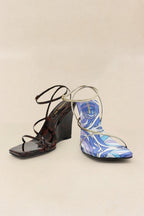 Kristen Strappy High Heel Platform Wedge Sandals
