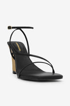 Kristen Strappy High Heel Platform Wedge Sandals