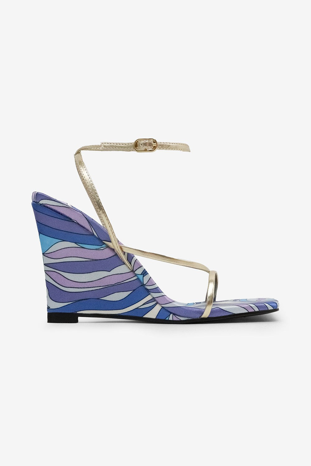 Kristen Strappy High Heel Platform Wedge Sandals
