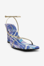 Kristen Strappy High Heel Platform Wedge Sandals