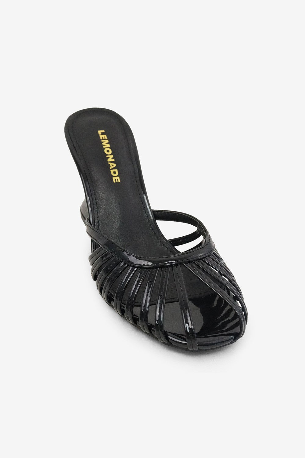 Camilla Strappy Cage High Heel Platform Wedge Mules