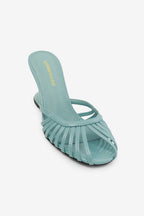 Camilla Strappy Cage High Heel Platform Wedge Mules