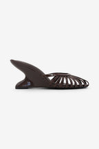 Camilla Strappy Cage High Heel Platform Wedge Mules