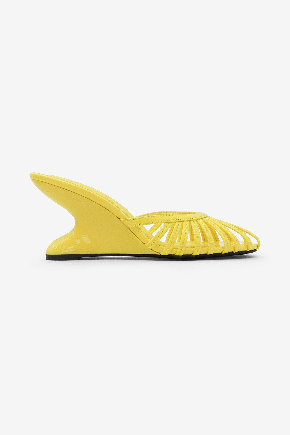 Camilla Strappy Cage High Heel Platform Wedge Mules