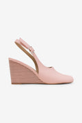 Chloe Split Toe Slingback Wedge High Heel Mules